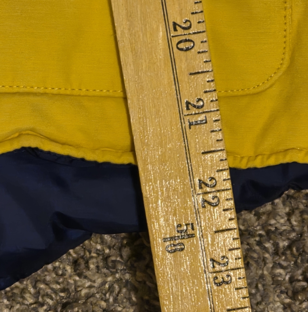 Women's s Lands End Quilted Puffer Vest - Yellow Large 12/14 - Picture 12 of 12